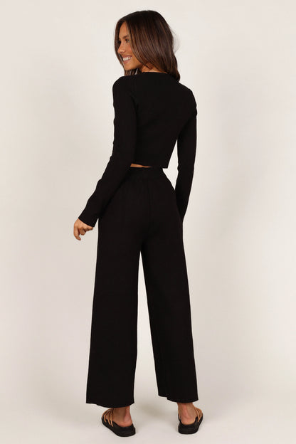 Ayers Long Sleeve Set Black