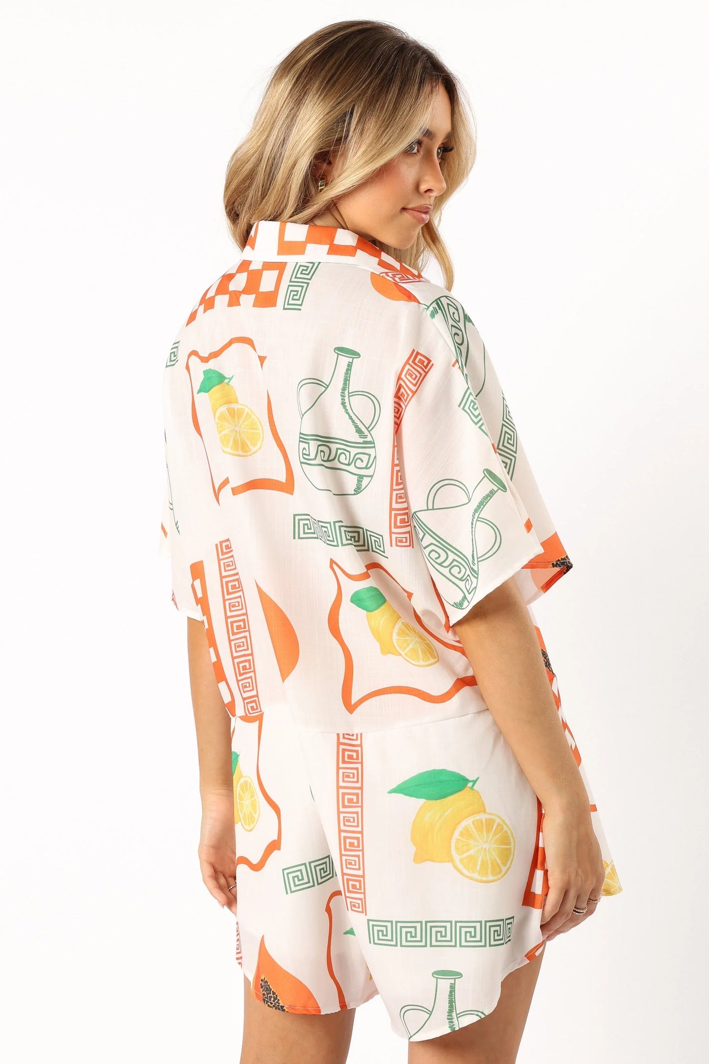 Sebastian Romper White Orange