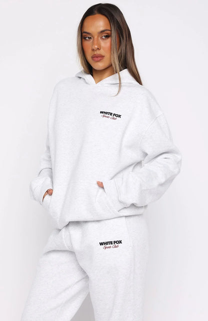 Club 14 Izzy Oversized Hoodie Grey Marle