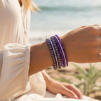 Leather Rhinestone Bracelet