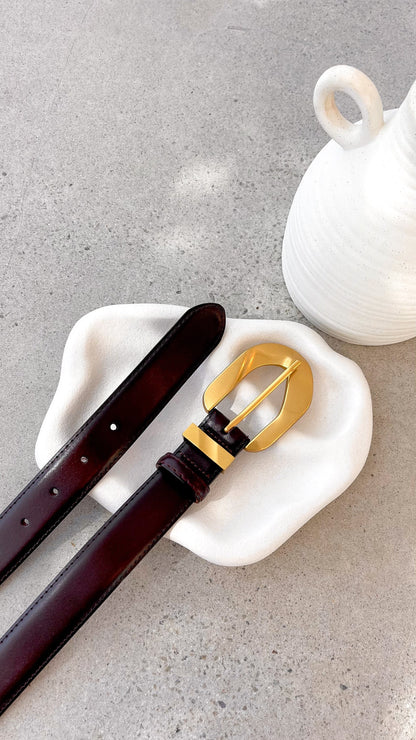Evelyn Belt Burgundy