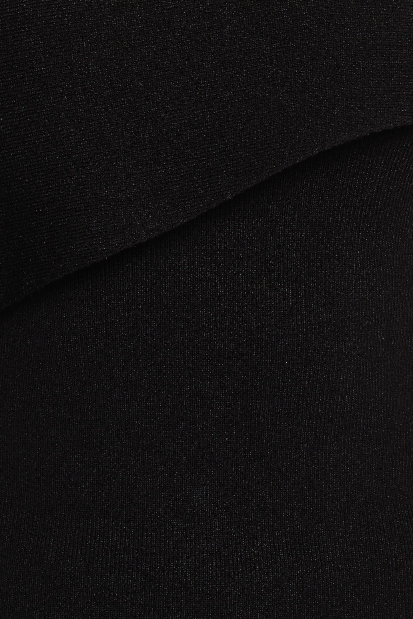 Charama Off Shoulder Knit Top Black