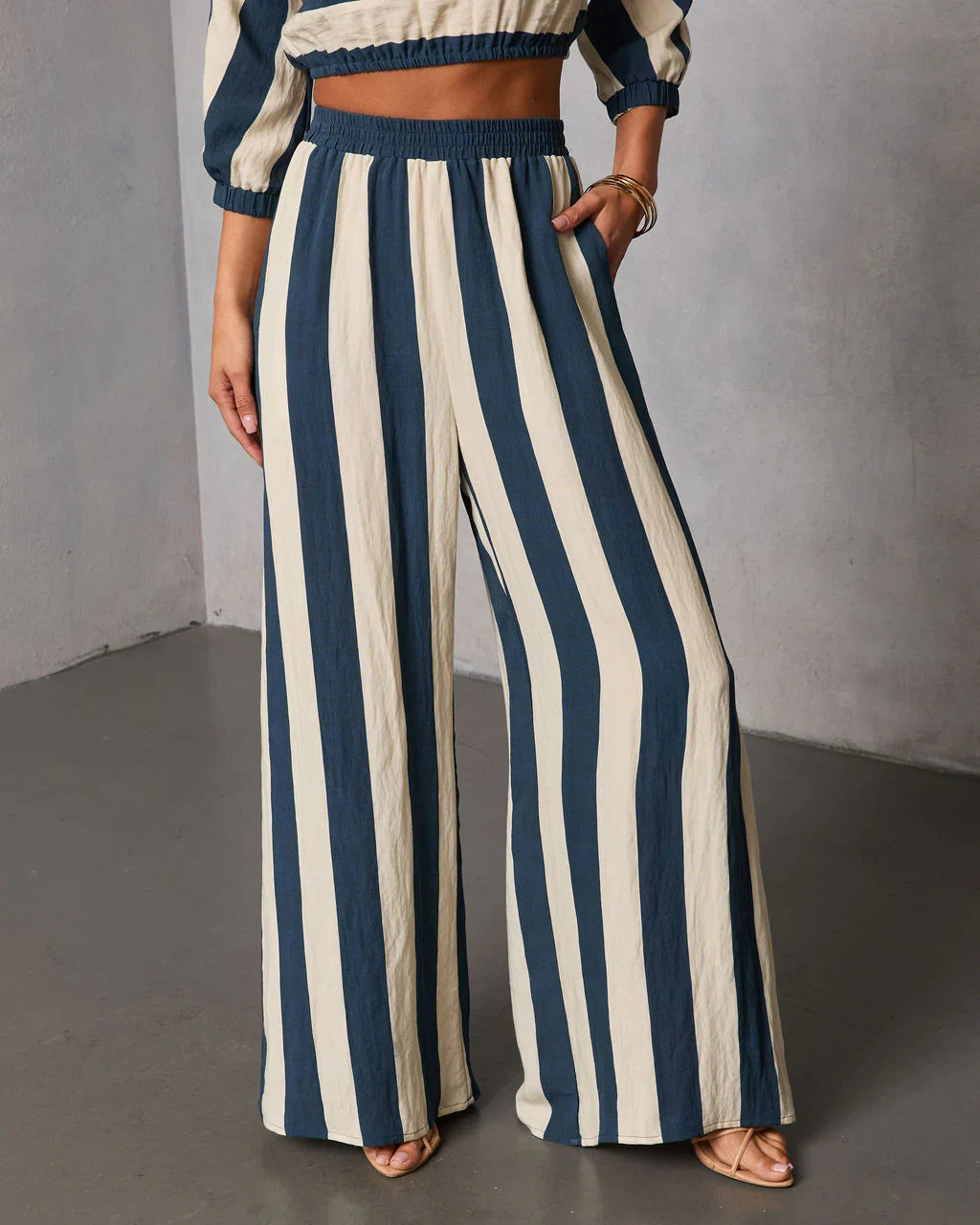 Sorina Striped Wide Leg Pants