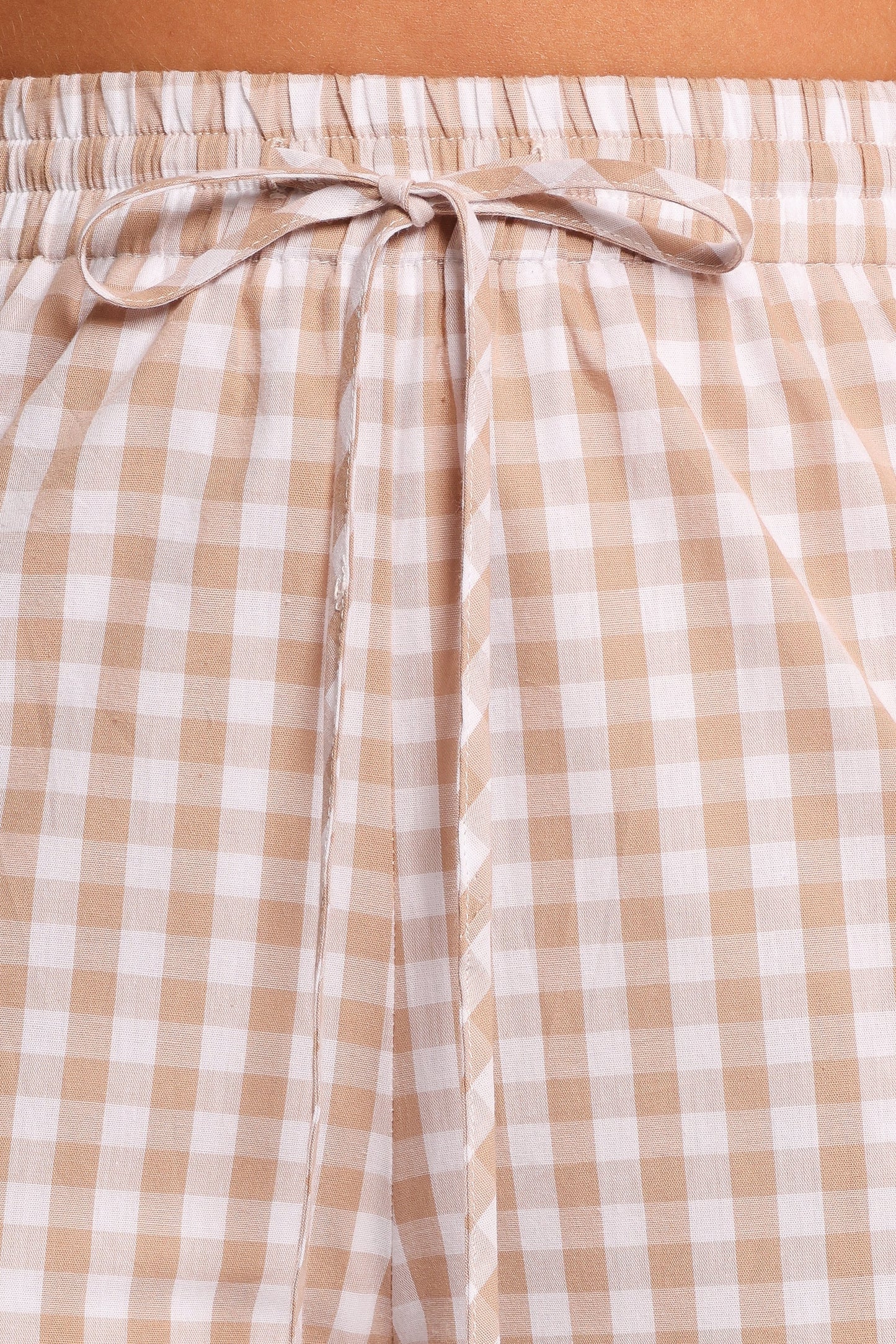 Marina Pant Beige Gingham