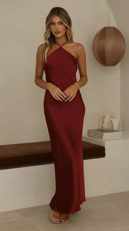 Chiara Maxi Dress Wine