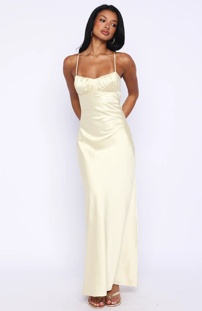 Change Locations Maxi Dress Lemon