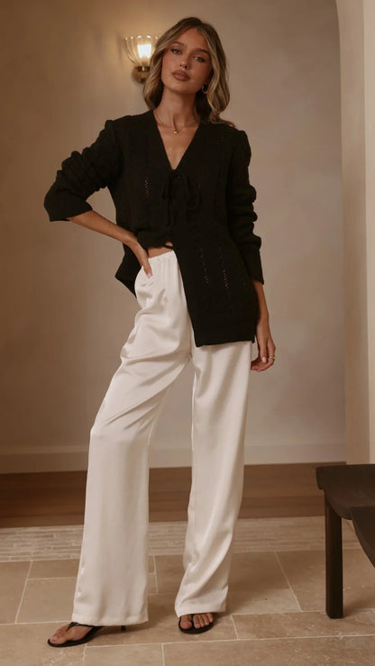 Georgia Knit Top Black
