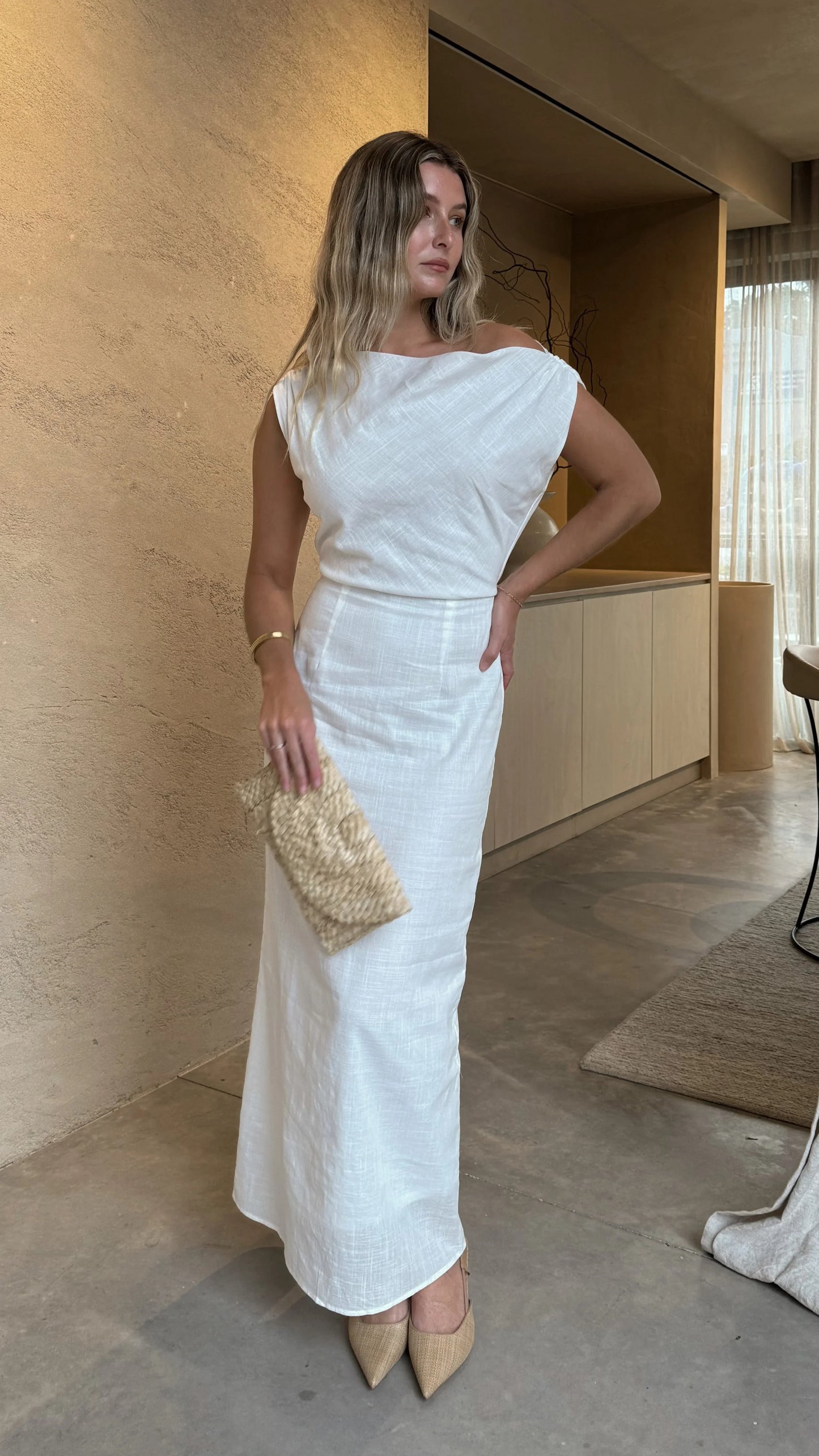 Luci Maxi Dress White