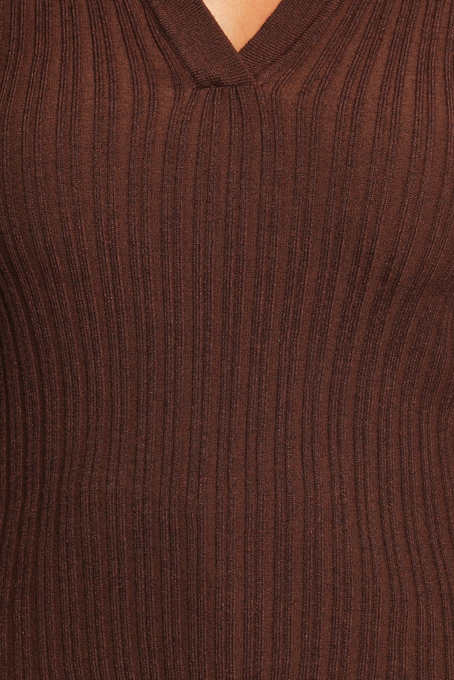 Emmerson Long Sleeve Knit Top Chocolate