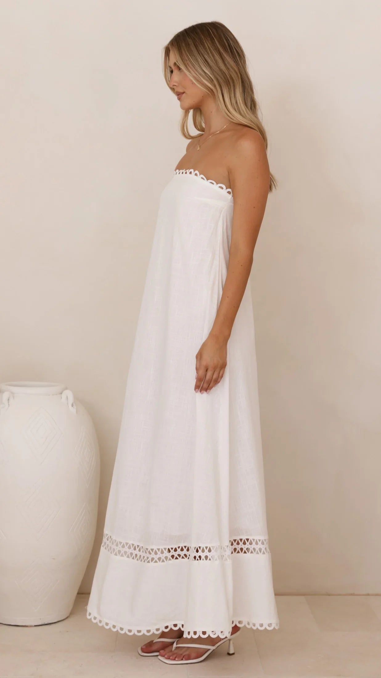 Sandra Maxi Dress White