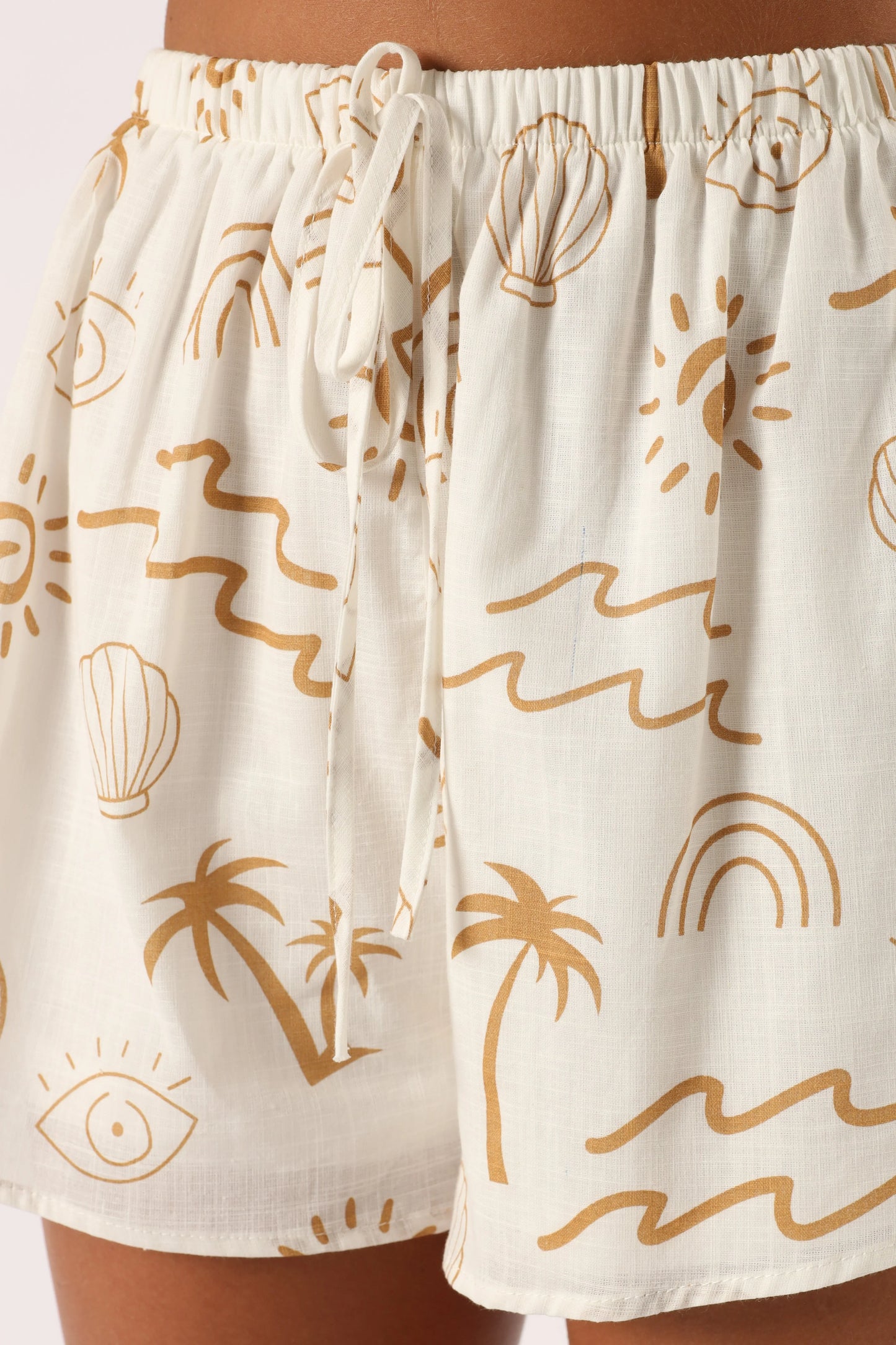 Tally Short Set White Beige