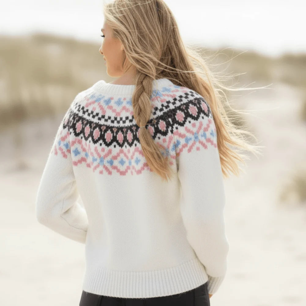 Boho Vintage Knit Pullover Sweater