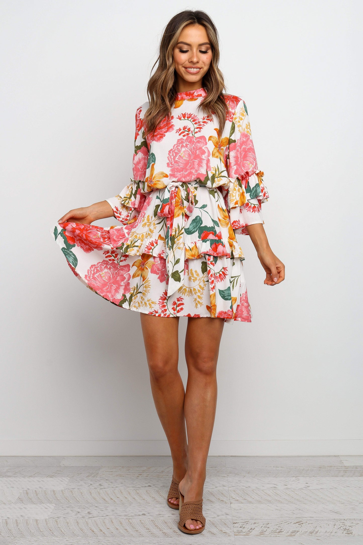 Peta Dress White