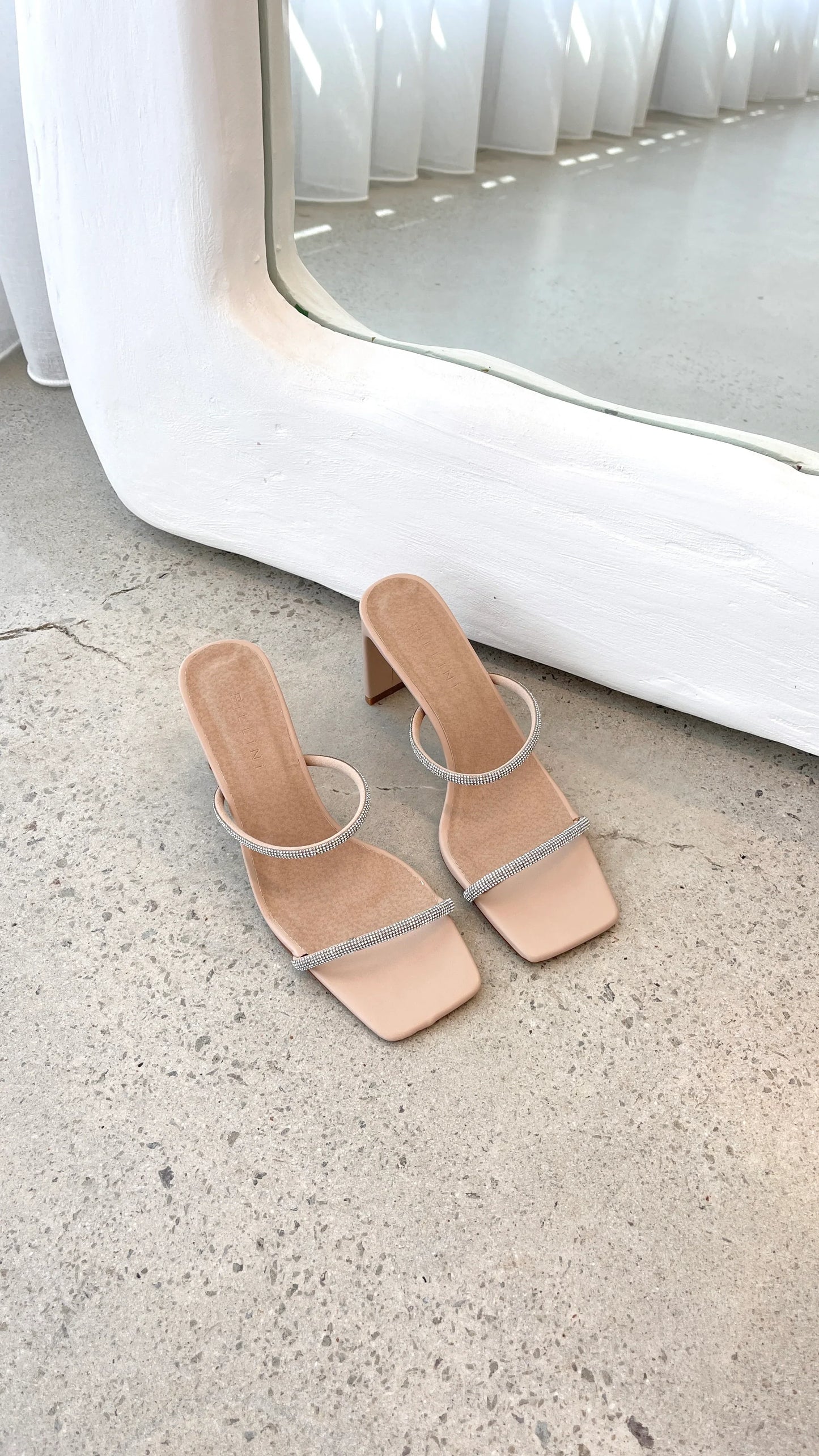 Kallie Heel Nude Diamante