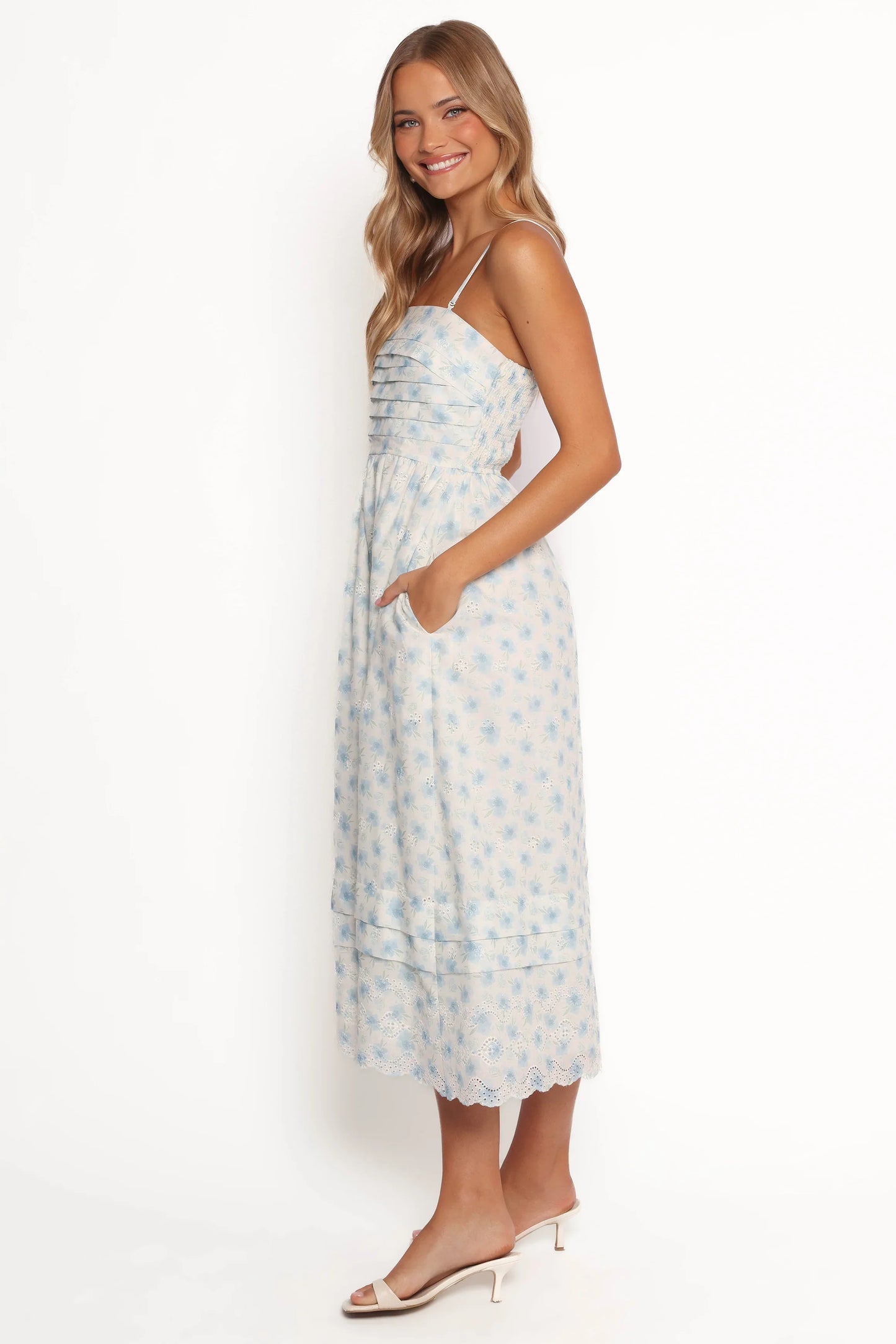 Lisette Midi Dress Blue