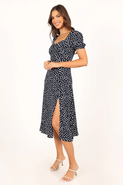 Franklin Dress Navy Print