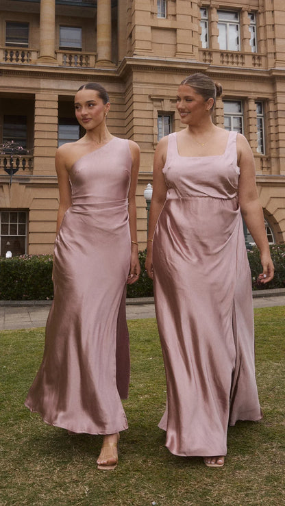 Victoria Maxi Dress Dusty Pink