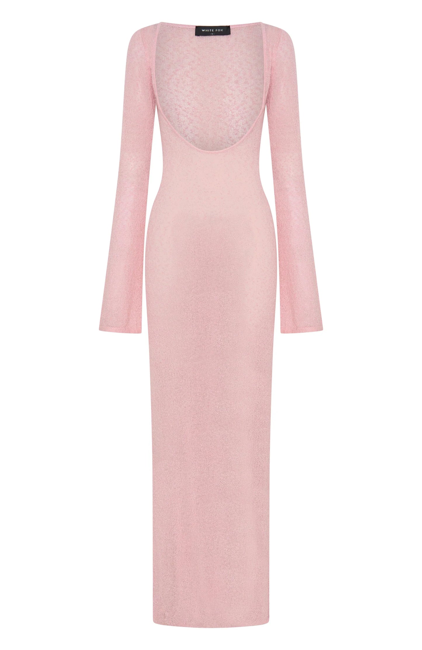 Malta Mermaids Long Sleeve Maxi Dress Blush Pink