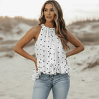 Boho Ruffled Sleeveless Top