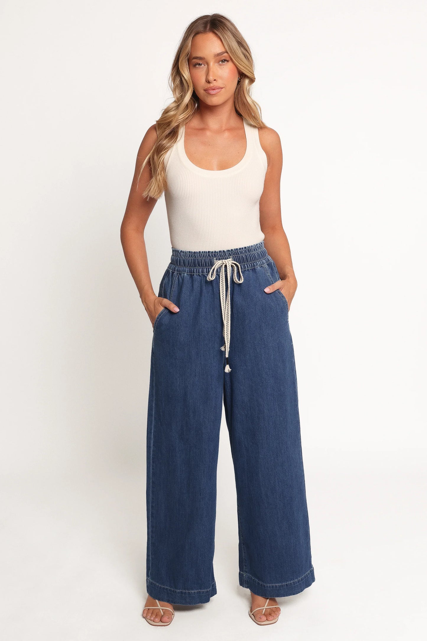Jenni Wide Leg Pant Denim