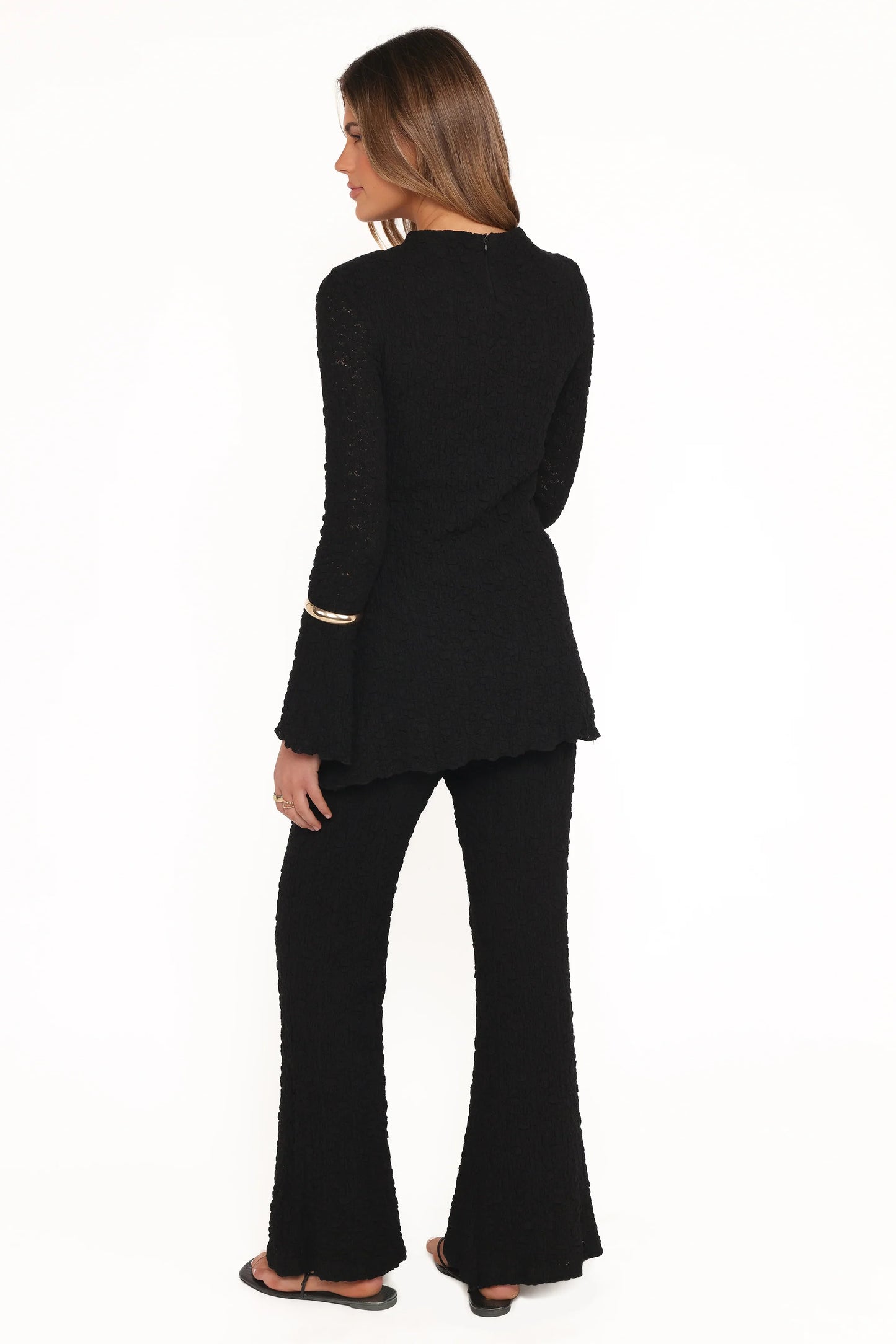 Gracie Lace Pant Set Black