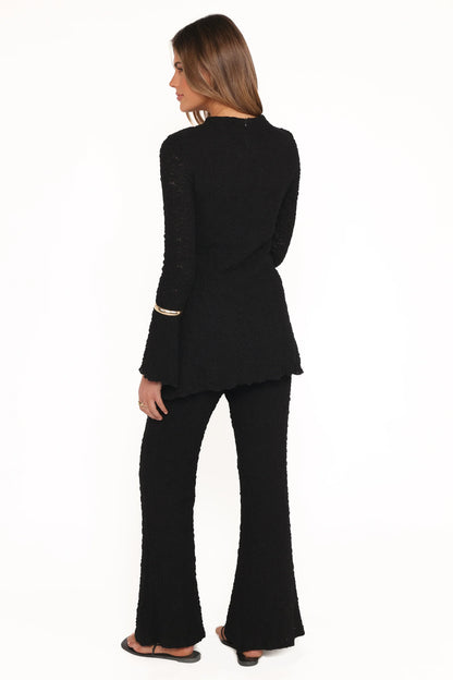 Gracie Lace Pant Set Black