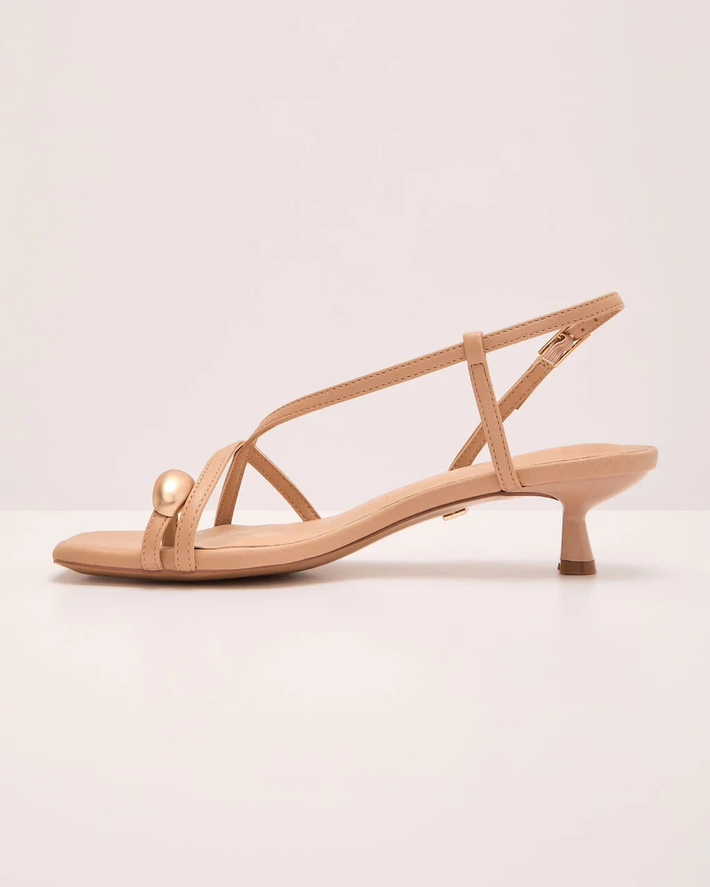 Solira Slingback Toe Ring Kitten Heels