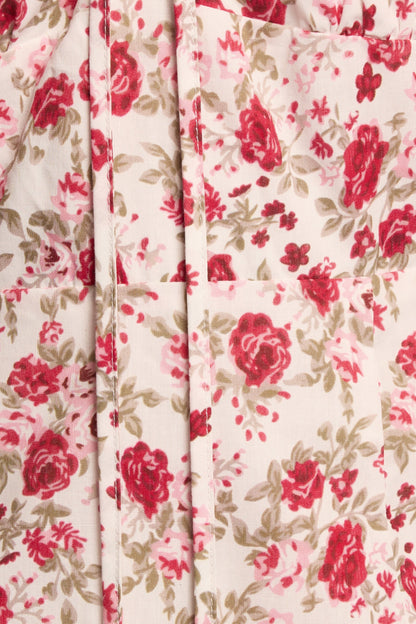 Imelda Midi Dress Rose Print