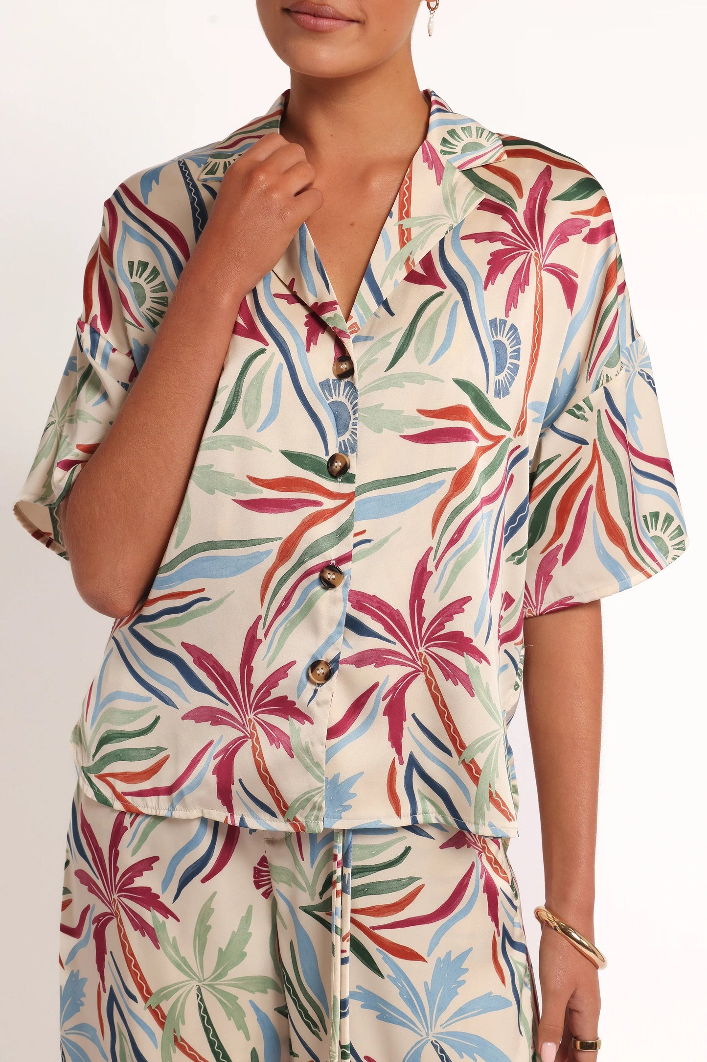 Illoura Short Sleeve Shirt Tahitian Tide