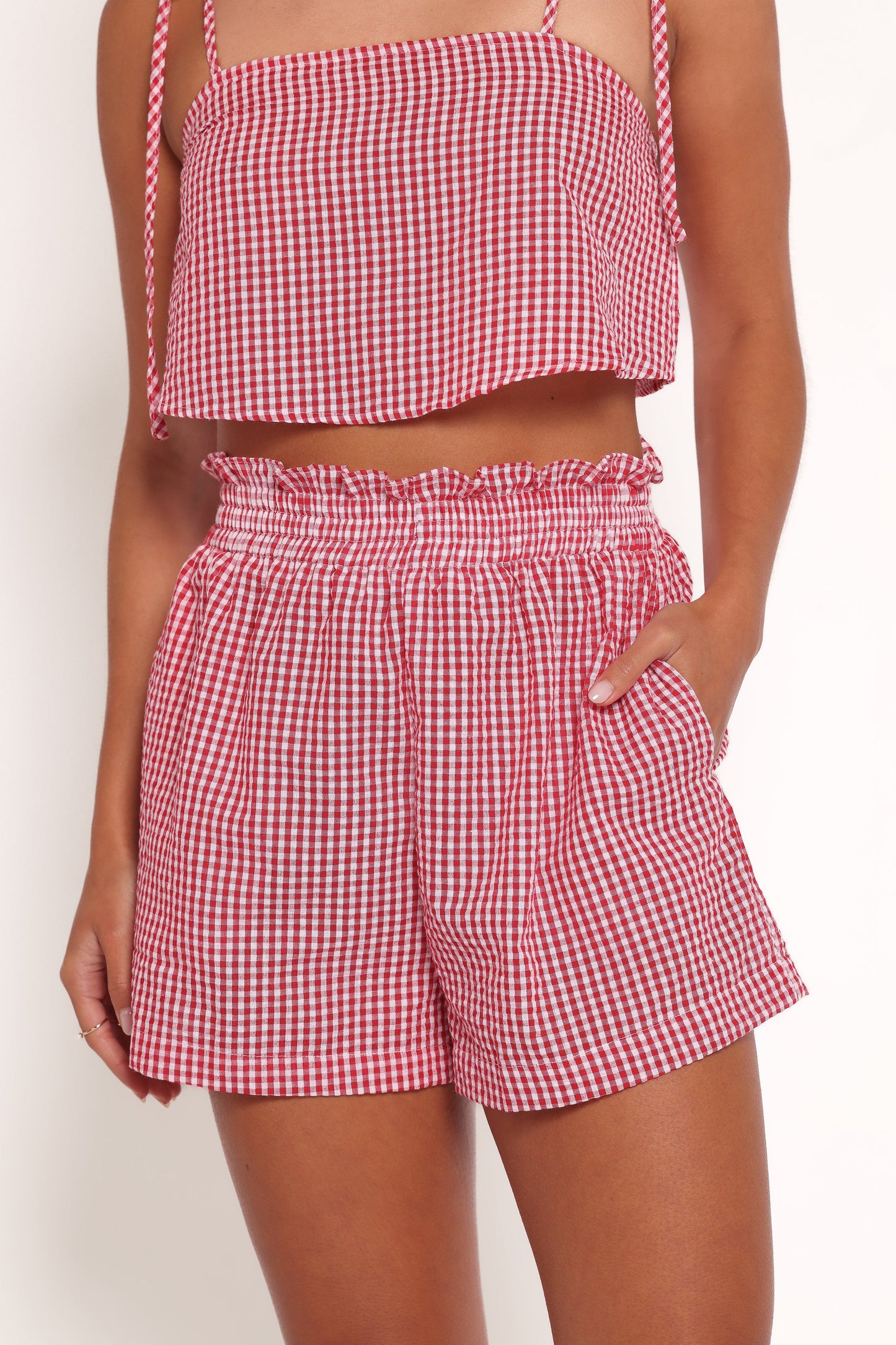 Callum Short Set Red Gingham