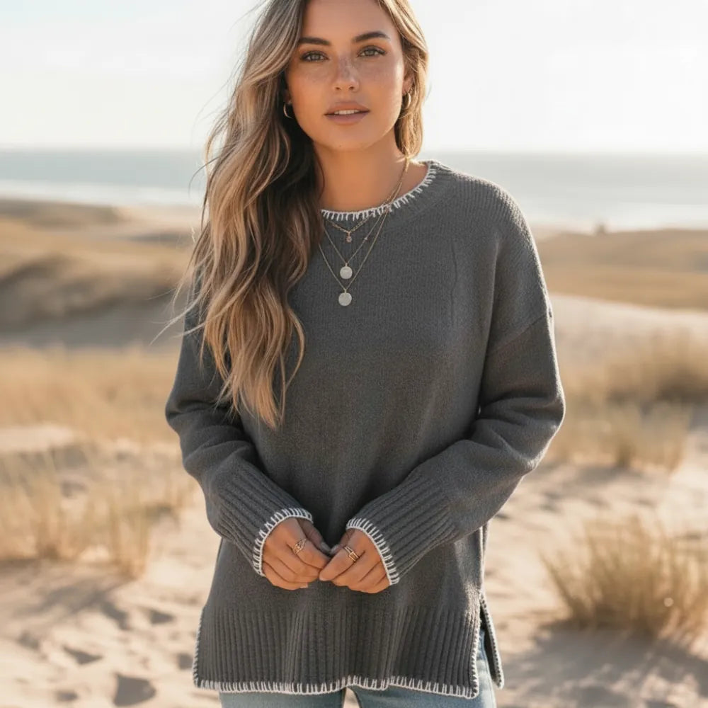 Boho Loose Fit Knit Pullover Sweater