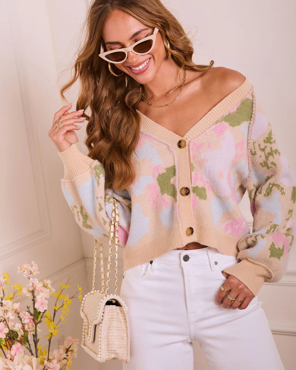 Refined Daydream Floral Knit Cardigan