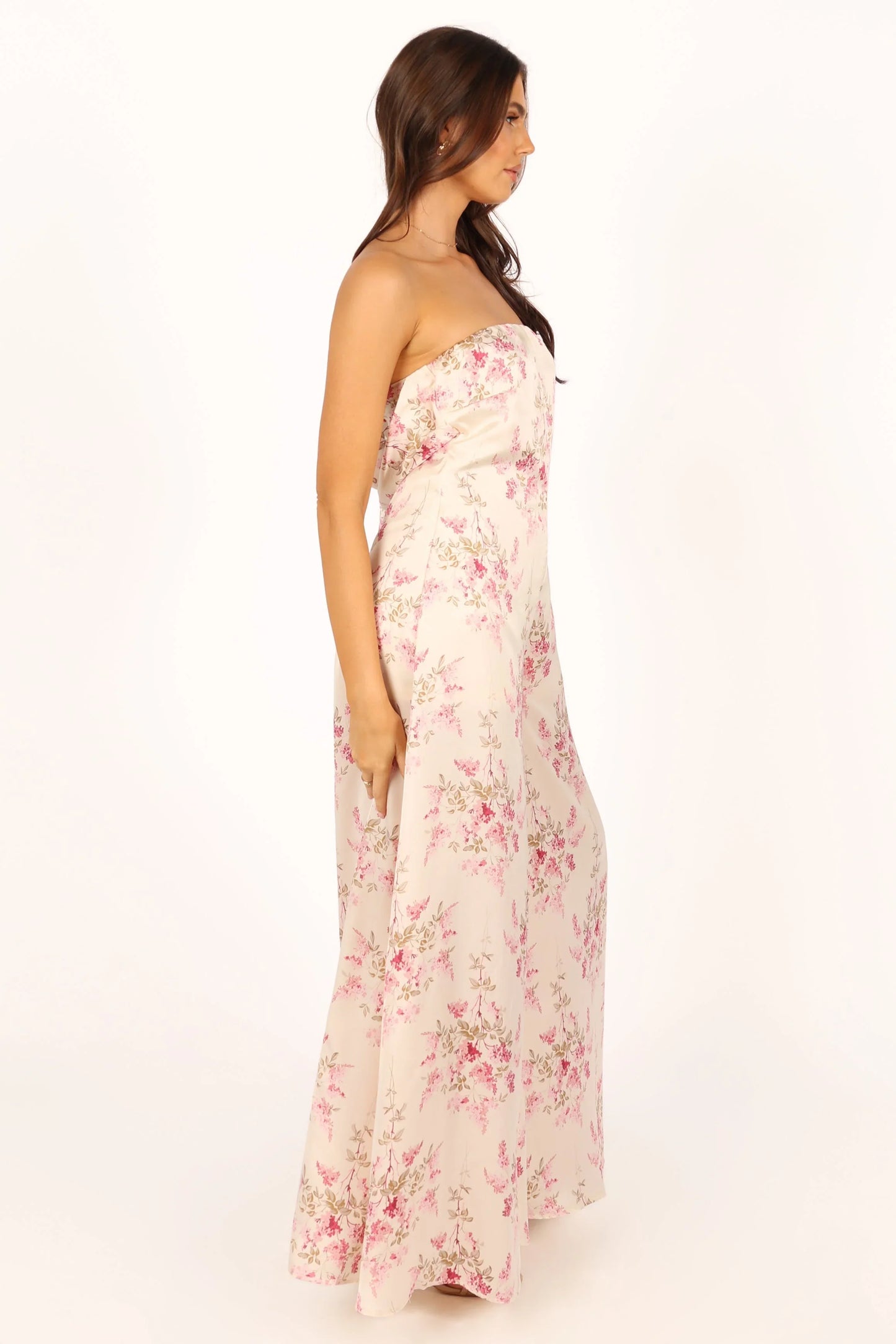 Giselle Strapless Jumpsuit Off White