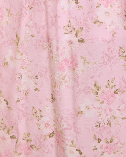 Soft Afternoon Floral Waist Tie Maxi Dress