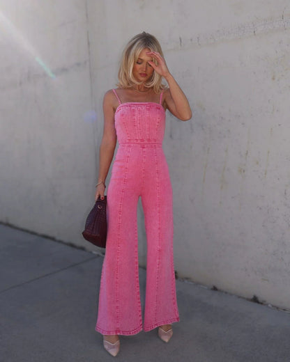 Trendsetter Denim Jumpsuit