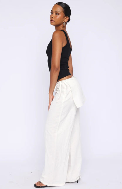 Off Beat Pants Off White