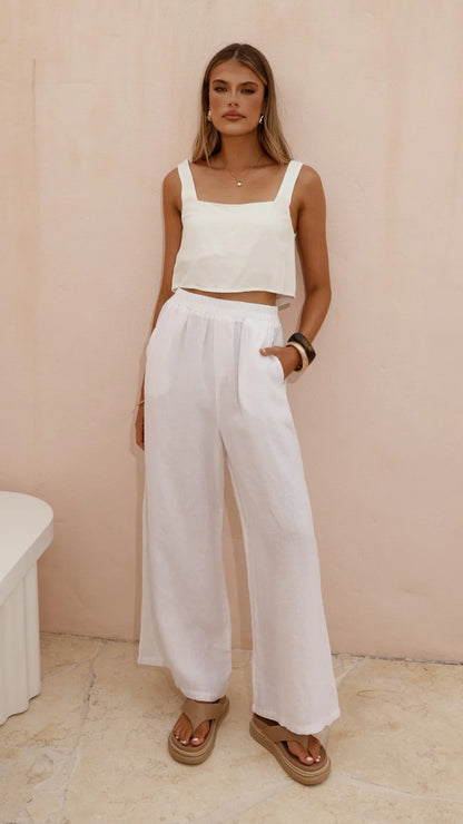 Oceana Pants White