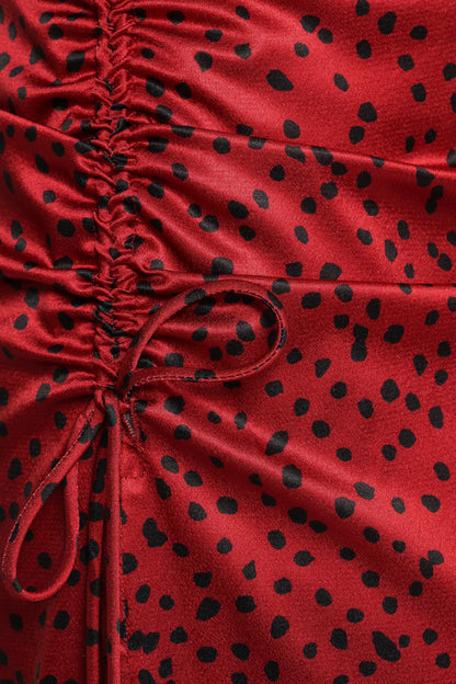 Enid Midi Dress Red