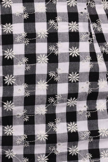 Clement Mini Skirt Black White Gingham