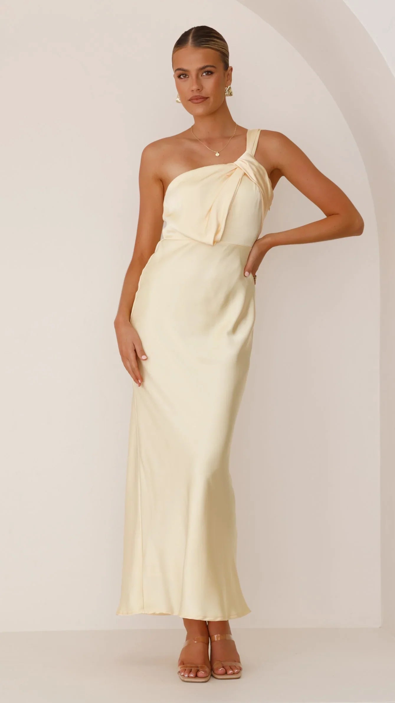 Greta Maxi Dress Lemon