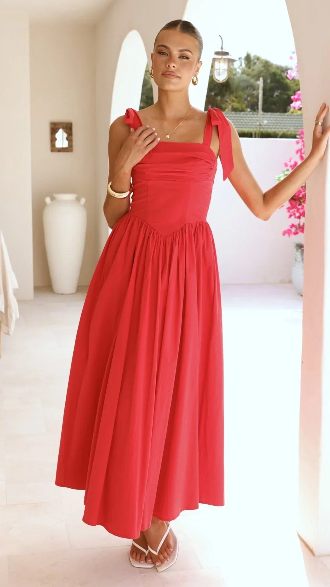 Haisley Maxi Dress Red