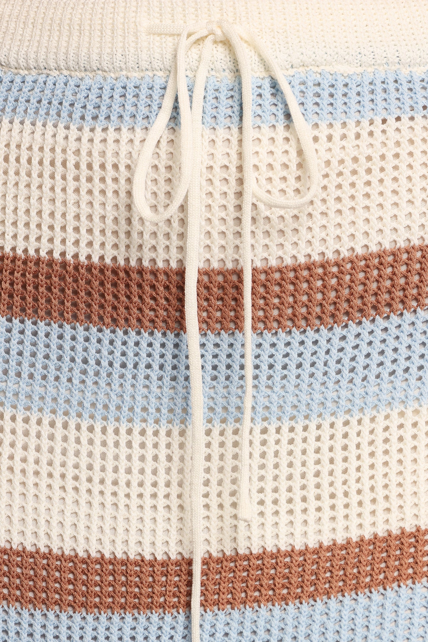 Fawn Knit Mini Skirt Tan Blue