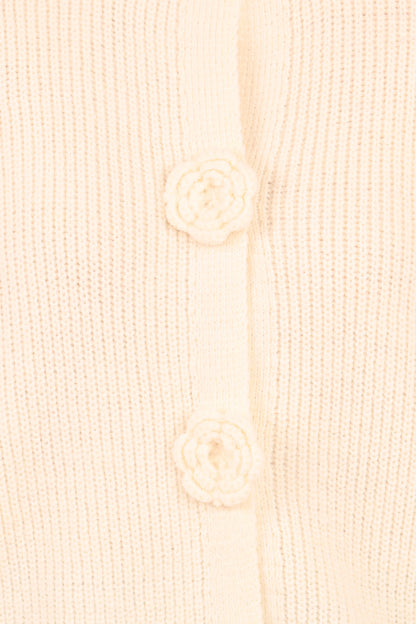Jones Rosette Cardigan Cream