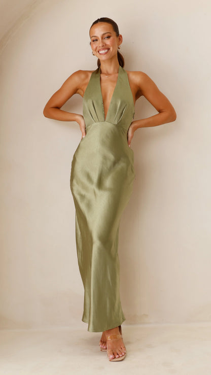 Chloe Maxi Dress Olive