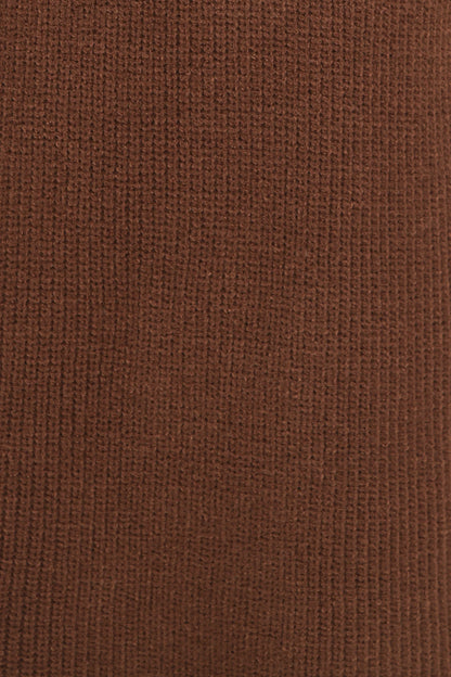 Wright Knit Mini Dress Chocolate Brown