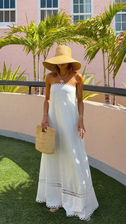 Sandra Maxi Dress White