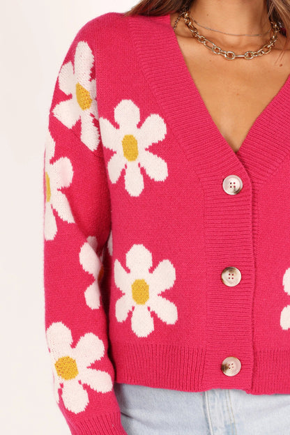 Daisy Cardigan Orchid