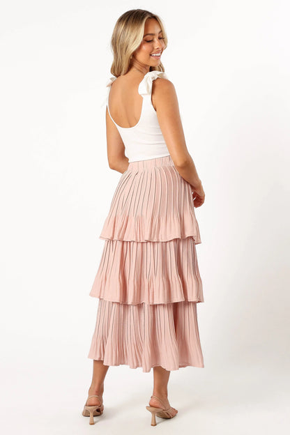 Rylan Maxi Skirt Champagne Pink