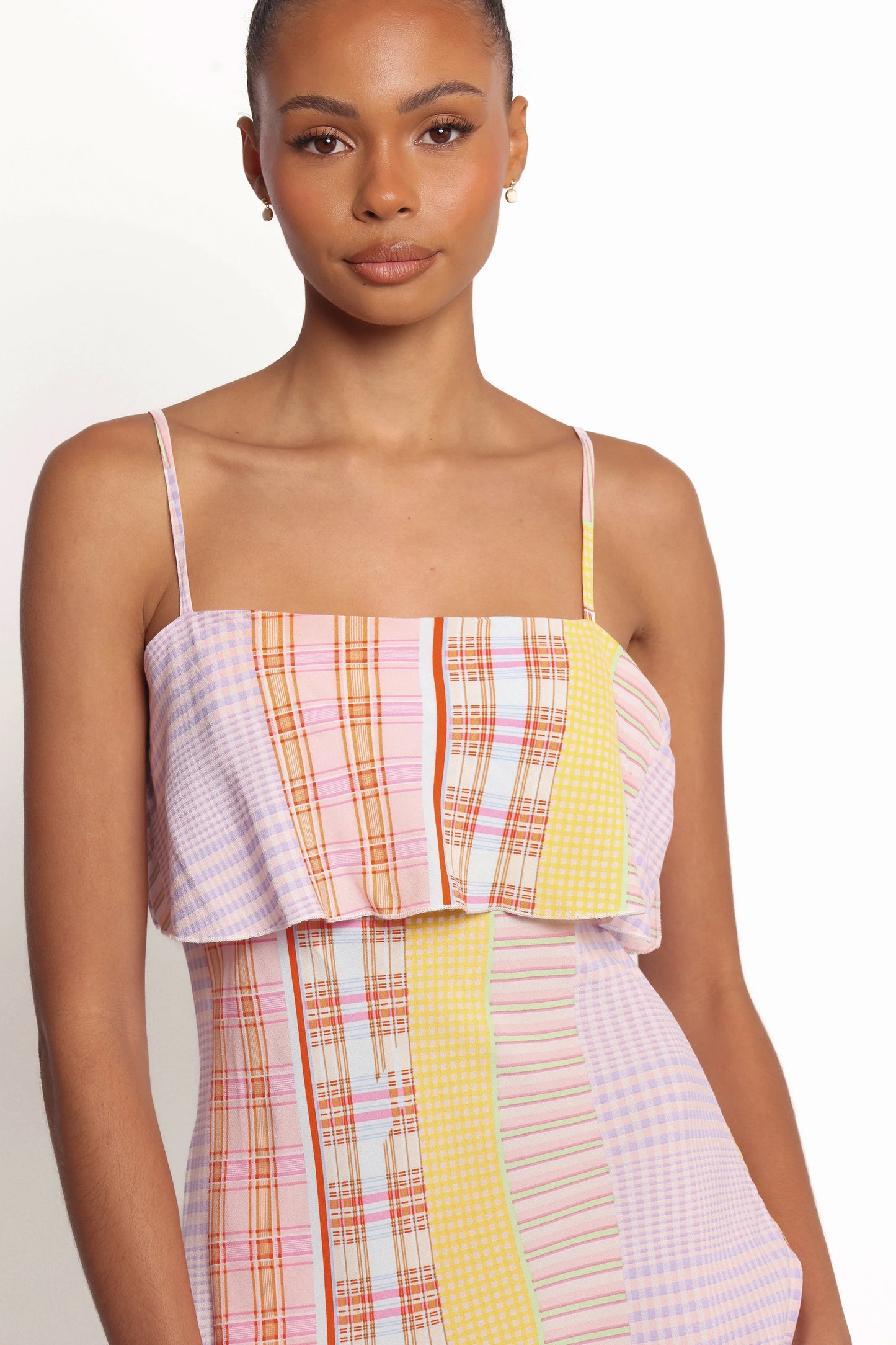 Junia Mini Dress Pink Plaid