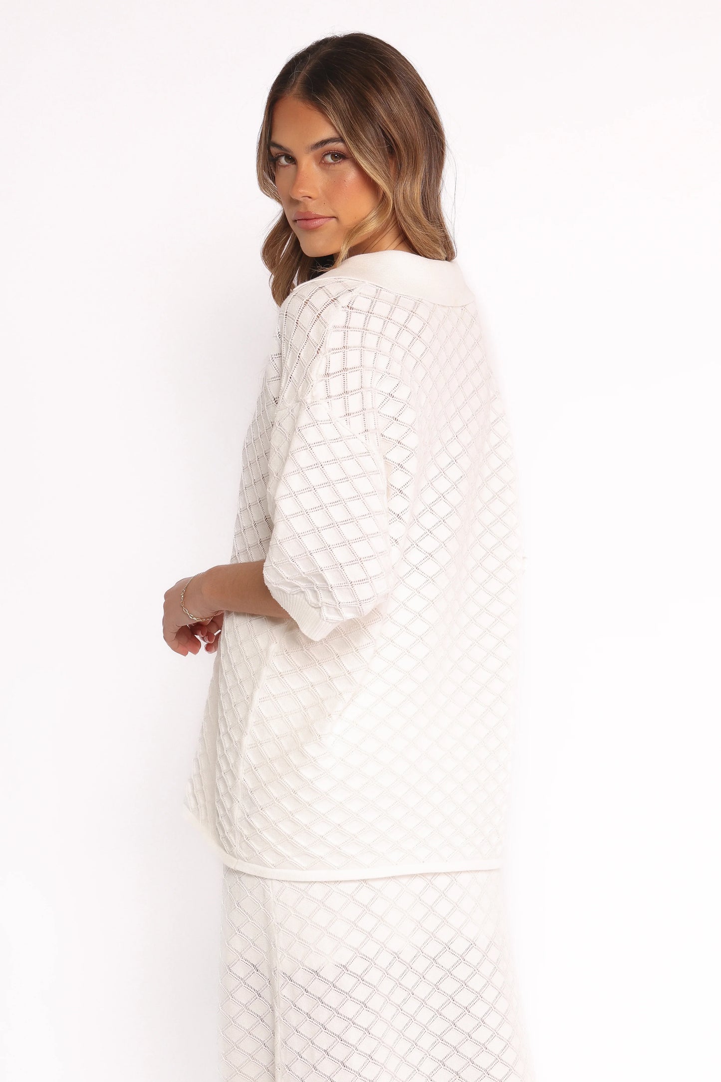 Meera Top White